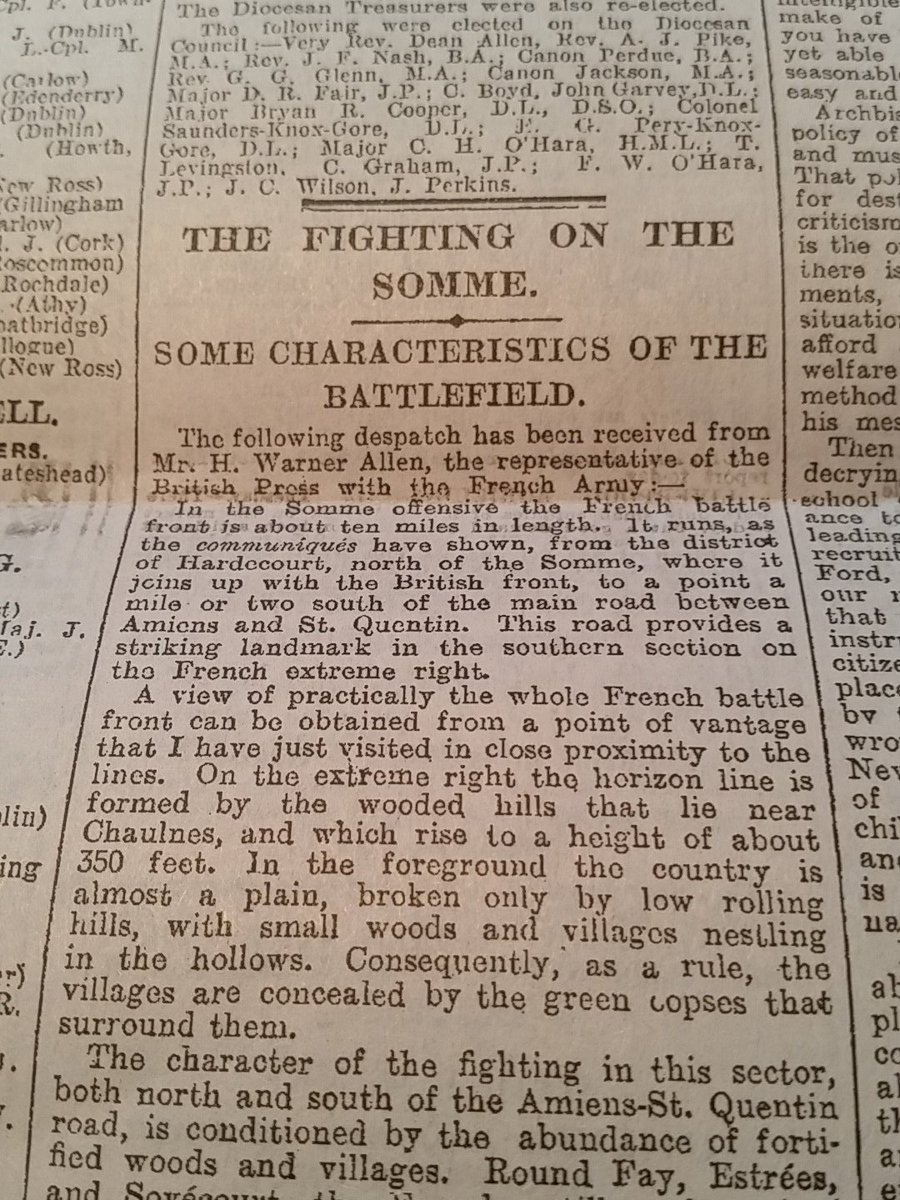 scottie153's tweet photo. Facinating reading about the #Somme from the @IrishTimes 9th Aug 1916 reproduced in the #TheRevolutionPapers series. https://t.co/zuXZIeVpZK