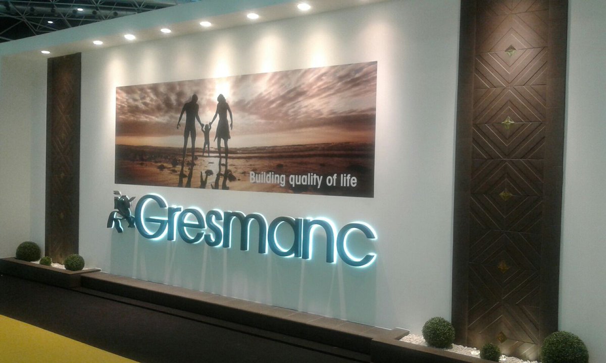 Eva_rr's tweet photo. Gresmanc en #Cevisama16. Cerámica de alta gama. https://t.co/3y6EadJJyr https://t.co/4ppX7lKot8