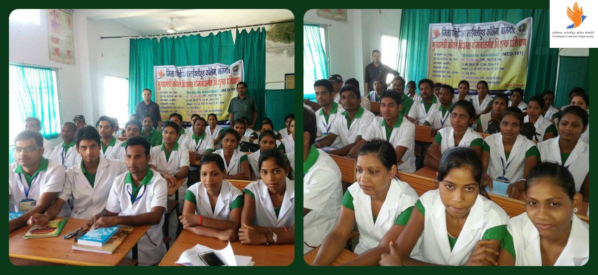 LivelihoodCG's tweet photo. 70 students are getting trained in #BedsideAssistantCourse at #LivelihoodCollege #Janjgir-#champa https://t.co/q5Cv0bYdkU