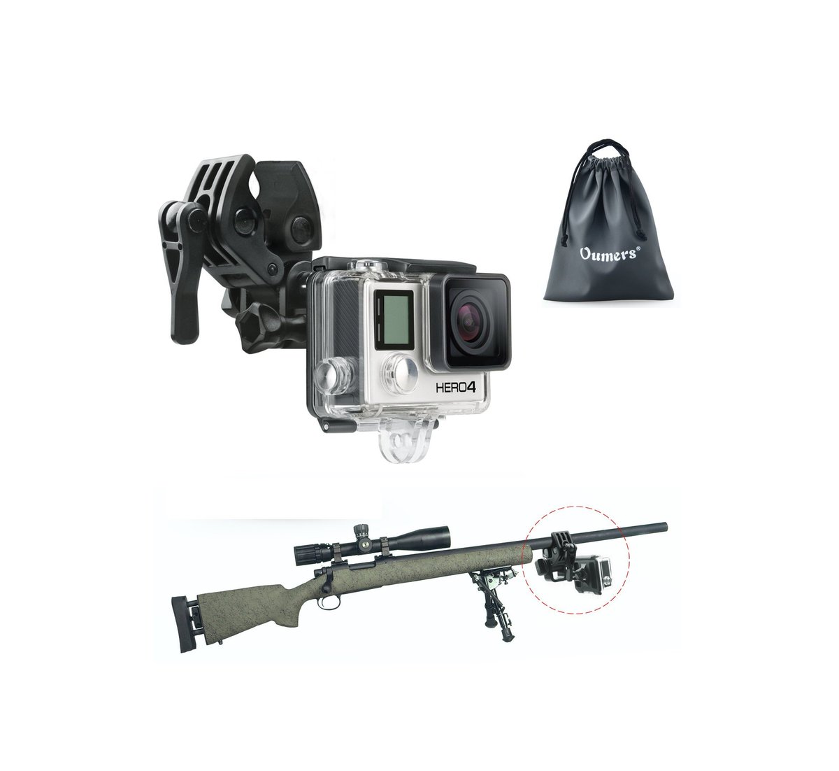 50% Discount ! GoPro Mount For Gun / Fishing Rod / Bow. Try It Out For Some Sick Videos. amazon.com/gp/product/B00…