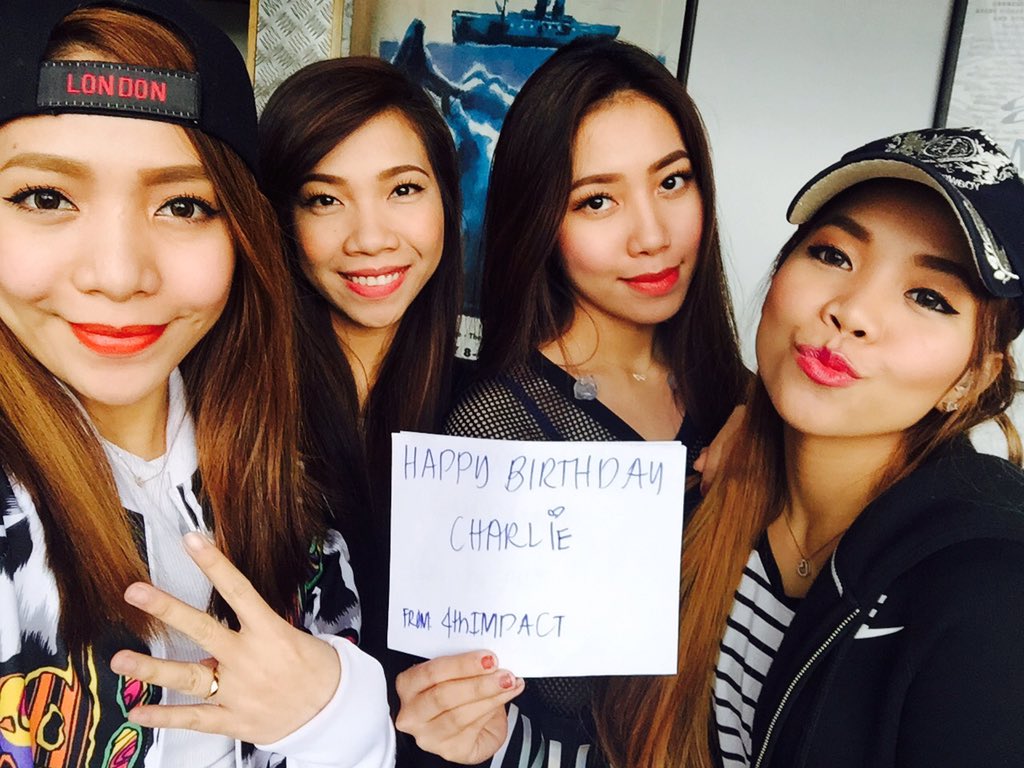 4SISTERSMUSIC's tweet photo. Before the rehearsal starts today, we did #4thImpactFanSign 😁 God bless you all! ❤️ #4thImpact https://t.co/4ah5JW9yw2
