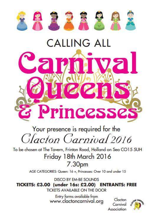 Are you the next Carnival Queen or Princess?  Application forms are now online clactoncarnival.org