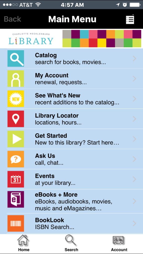 huhsmedia's tweet photo. Charlotte's Public Library App is so useful! Download cmlibrary today! https://t.co/ftl8bscYh9