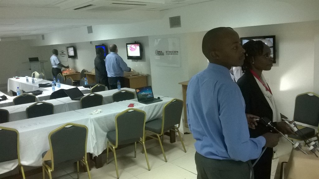Basic Laparoscopic course going down....with # Andrew Kent &amp; Fevzi Shakir.