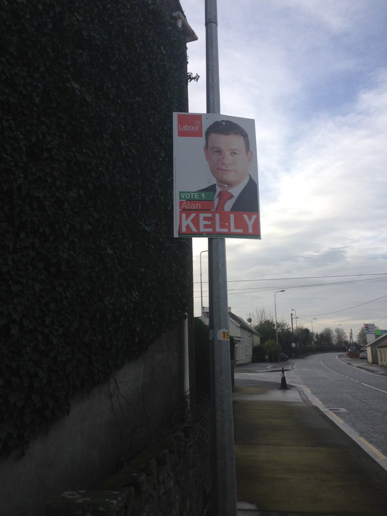 Posters up in Ninemilehouse BEFORE the Dail is dissolved