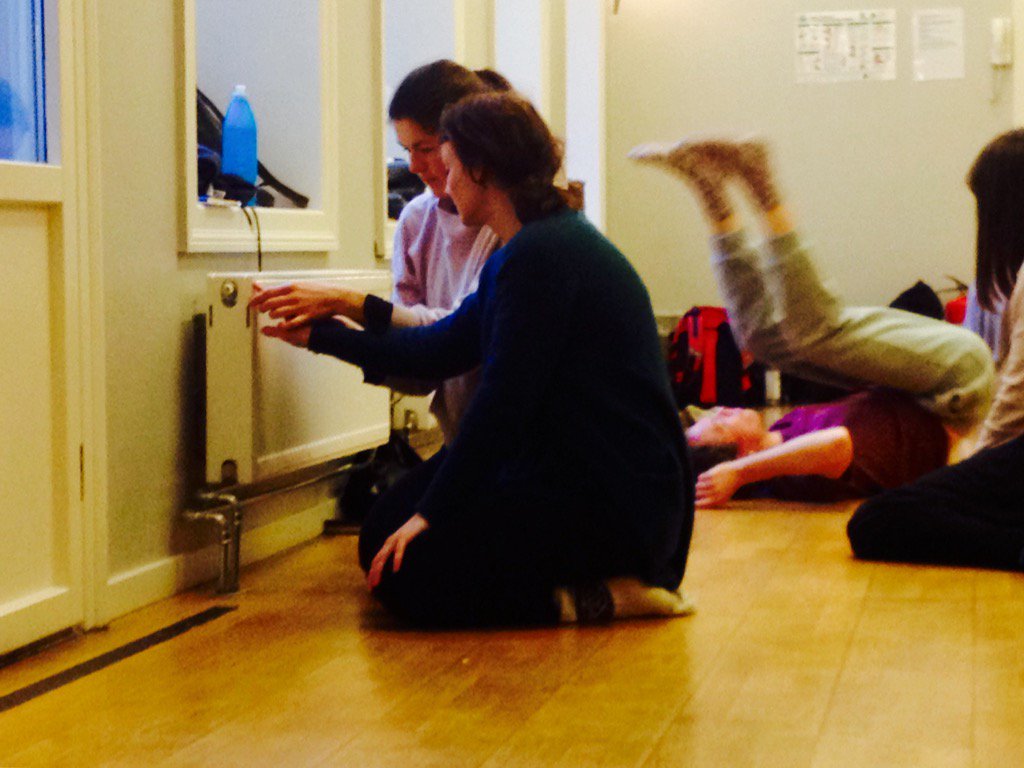 Sharing sensations at <a href="/skuespillersntr/">Skuespillersenteret</a> #2ndday #workshops #Oslo #teaching