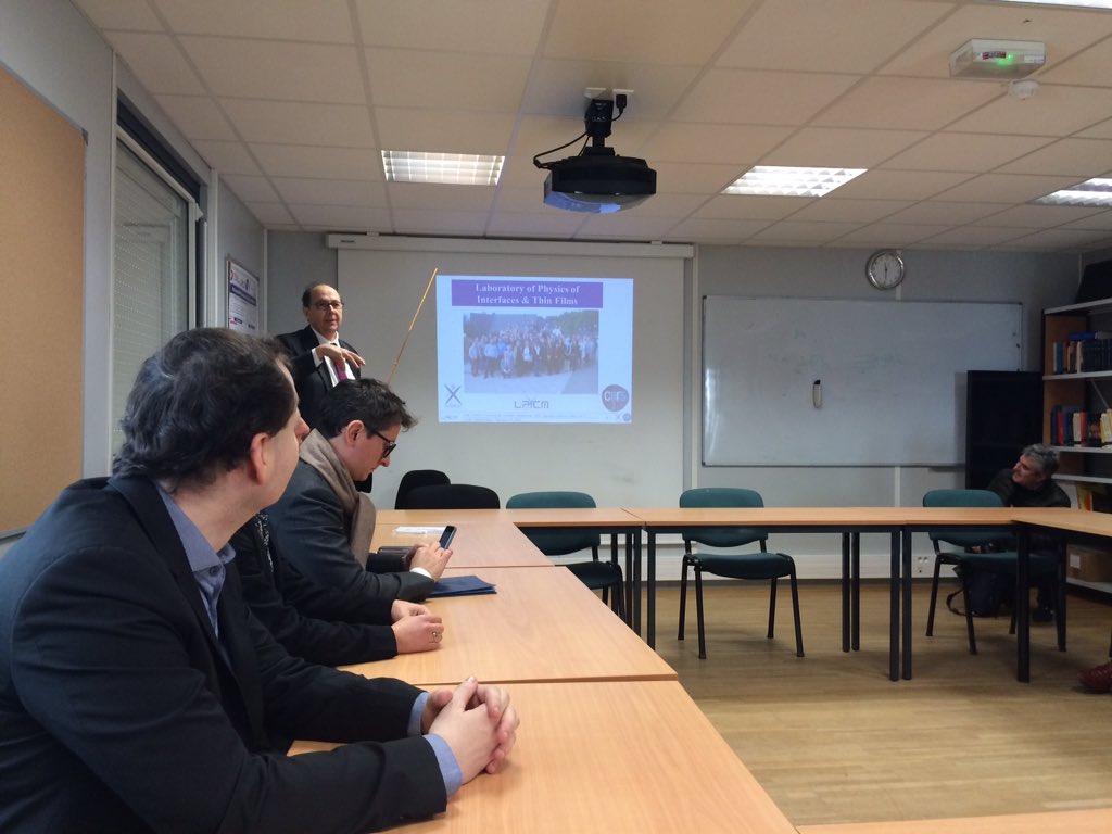 LutsikKristina's tweet photo. #LPICM @Polytechnique Lab visit @NAIST_MAIN_EN Delegation, presentation by Pere Roca, Director of the Lab https://t.co/VqOzdZ3ryV