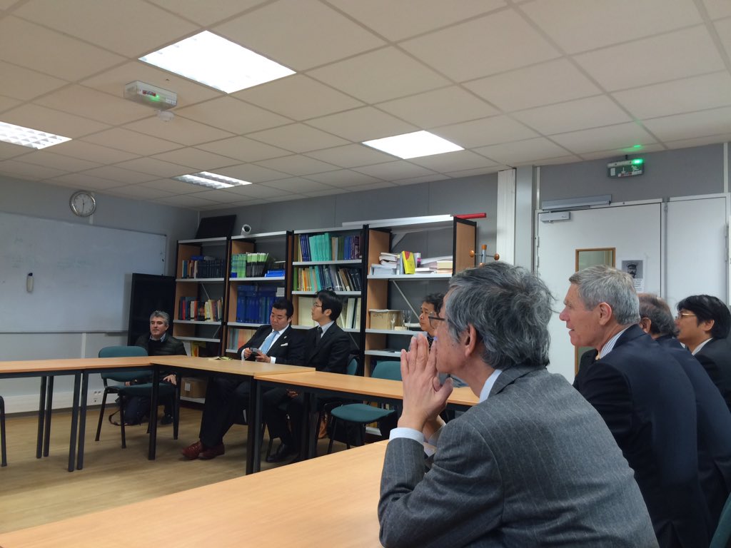 LutsikKristina's tweet photo. #LPICM @Polytechnique Lab visit @NAIST_MAIN_EN Delegation, presentation by Pere Roca, Director of the Lab https://t.co/VqOzdZ3ryV