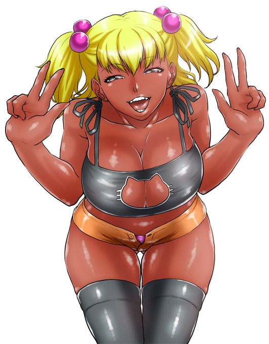 @acidhead_murata せっかくだから黒ギャルにしもしておこう。黒ギャルいいですよね… 