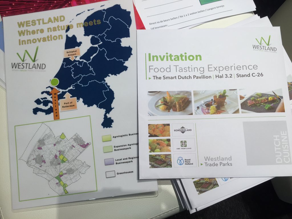 ArneWeverling's tweet photo. Westland deze week nadrukkelijk aanwezig tijdens de beurs FruitLogistica in Berlijn. Where Nature Meets Innovation! https://t.co/L3VeO1a3PS