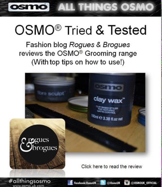OsmoUK's tweet photo. @roguesnbrogues review OSMO grooming range with top tips on how to use!! #allthingsosmo https://t.co/Q8atEU2fkx