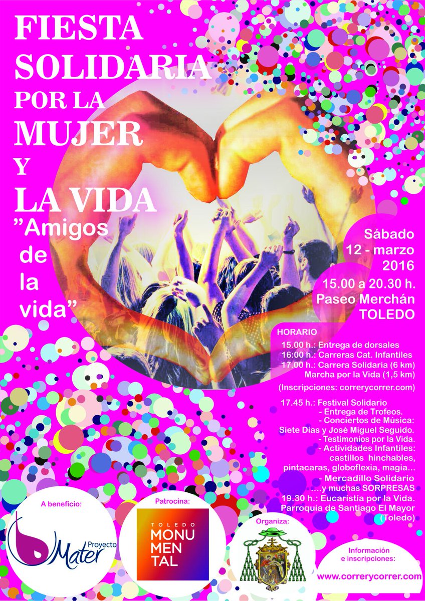 architoledo's tweet photo. Carrera y fiesta #xlamujerylavida el #12MToledo
Únete al reto y manda #manosconcorazon
@provida_a @cadavidaimporta https://t.co/bjaqvyrzAO