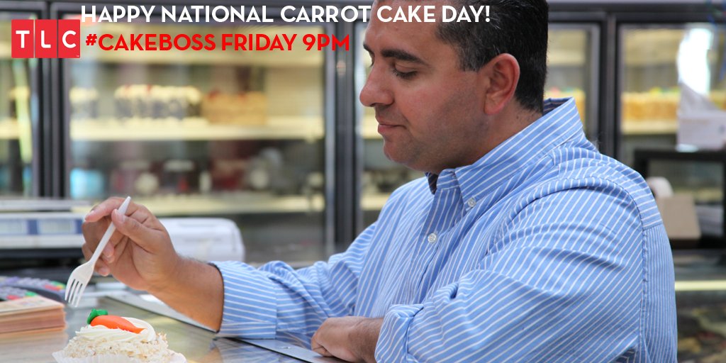 Grab a cup of tea and treat yourself  'cause it's #NationalCarrotCakeDay <a href="/CakeBossUK/">Cake Boss UK</a> #CakeBoss #CakeOver