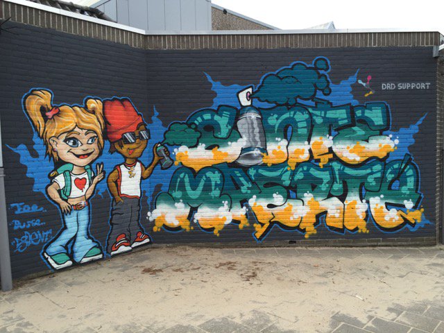 DRDSupport's tweet photo. DRD-Support heeft een financiele bijdrage geleverd ter ondersteuning van jong talent! #graffiti https://t.co/YvR3mANekL