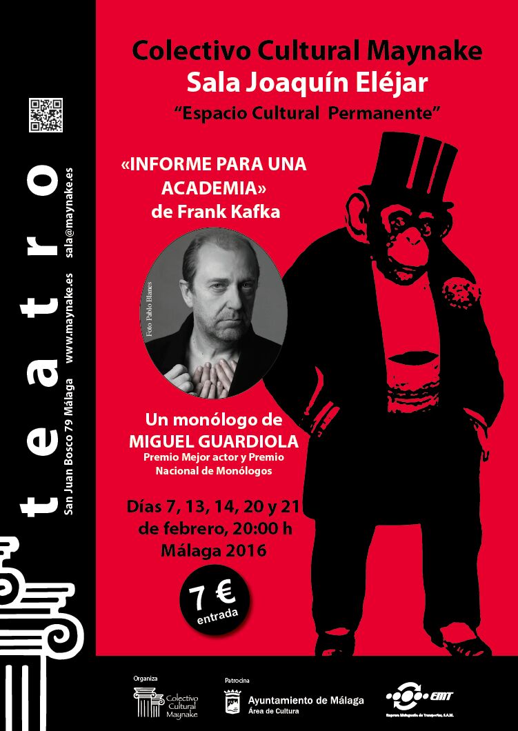 malaga_el's tweet photo. Os recuerdo . Días 7,13,14, 20 y 21. Sala Joaquín Eléjar (Colectivo Maynake). 20 horas. 7€. Duración 45 minutos https://t.co/TSFev6vQtj