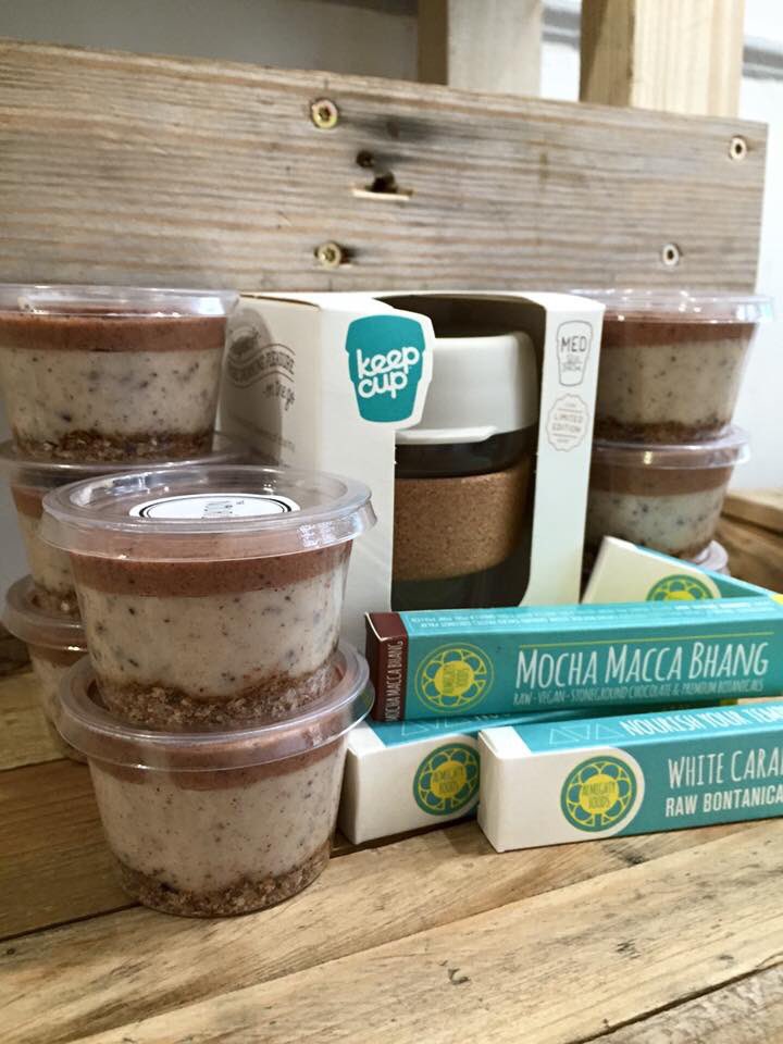 Get your midweek munch on with a coffee &amp; our brand new Cookies &amp; Cream pots. Nourishing nosh at it's best! #vegan