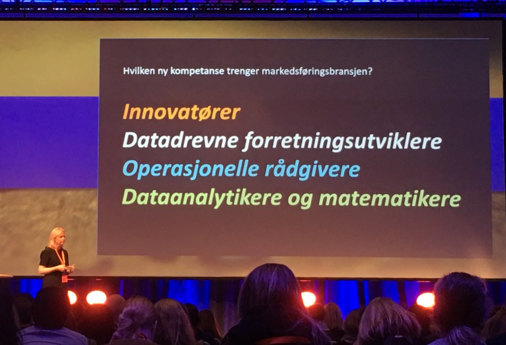 Hvilken ny kompetanse trenger markedsføringsbransjen? <a href="/bentesollid/">Bente Sollid</a> #somed2016 #elskeranalyse