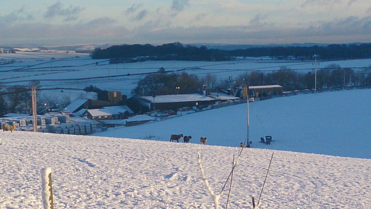 It's snowing here at Derbyshire Aggregates site. Is it snowing where you are?