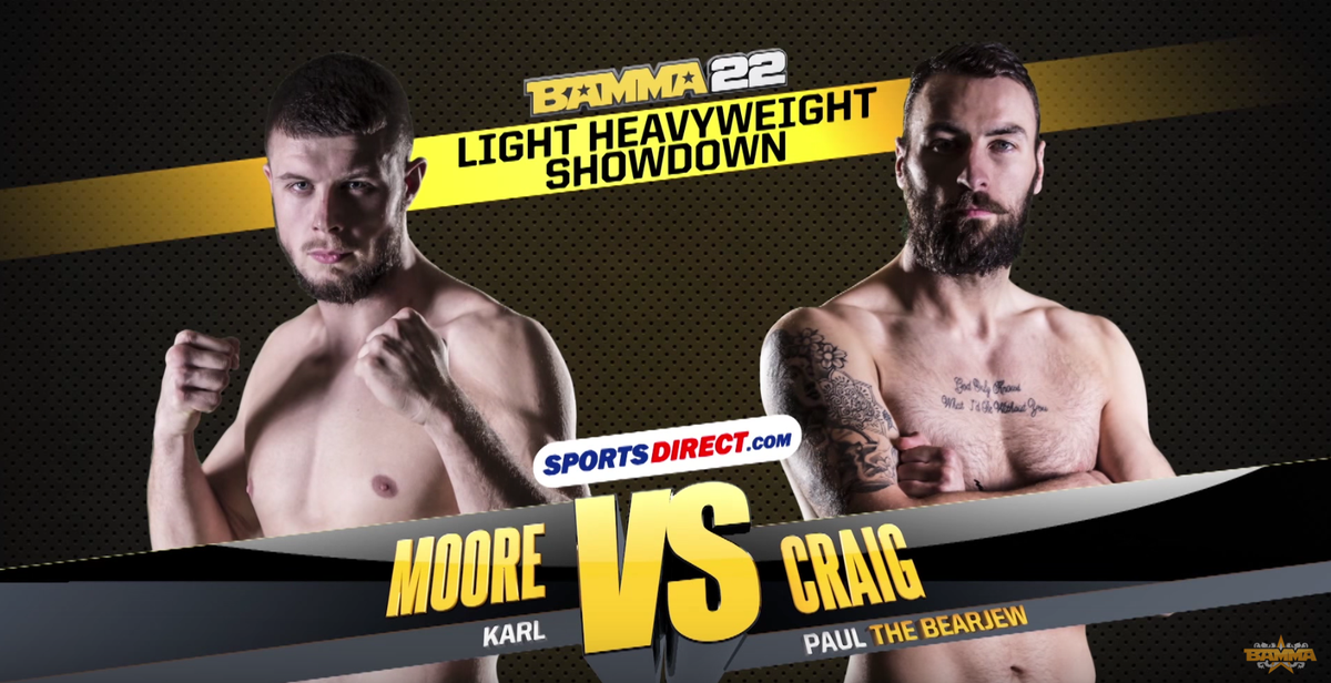 DaleTJordan's tweet photo. [Video] @BAMMA 22 || @PCraigmma vs Karl Moore Full Fight – MMA Mad 

https://t.co/a9fmXvnvXQ

#BAMMA22 https://t.co/26CMluqNhp