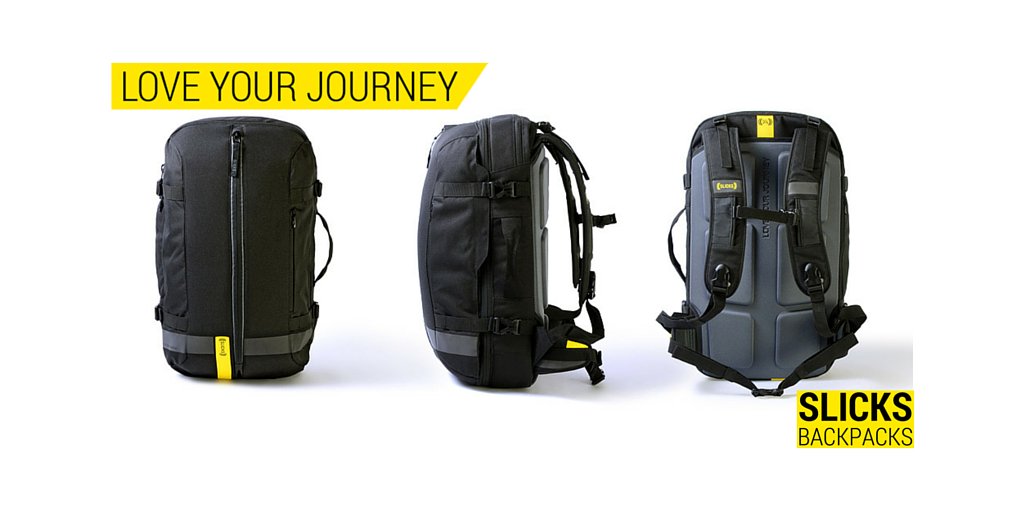 SlicksBackpacks's tweet photo. Slicks Backpack Smashes Kickstarter Goal in 72 Hours https://t.co/tIVcJp20QC via @roadcc https://t.co/cGBQib33ET