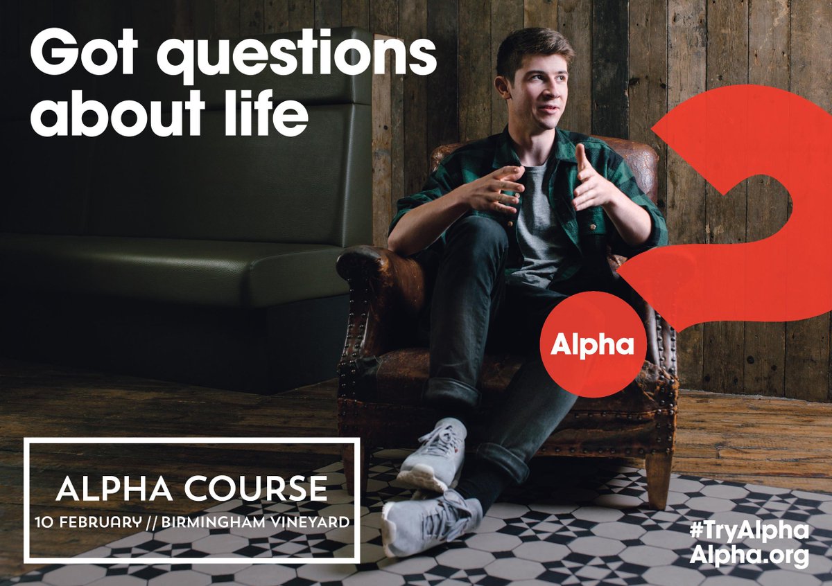 VineyardBham's tweet photo. Live in #Birmingham got questions? #TryAlpha starting Wed 10th 7:30pm with a free meal! https://t.co/4HrWFDKAYg https://t.co/K7c4jS5XLJ