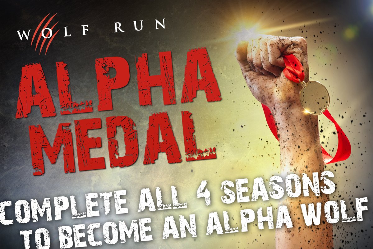 Image result for wolf run 2018 alpha medal