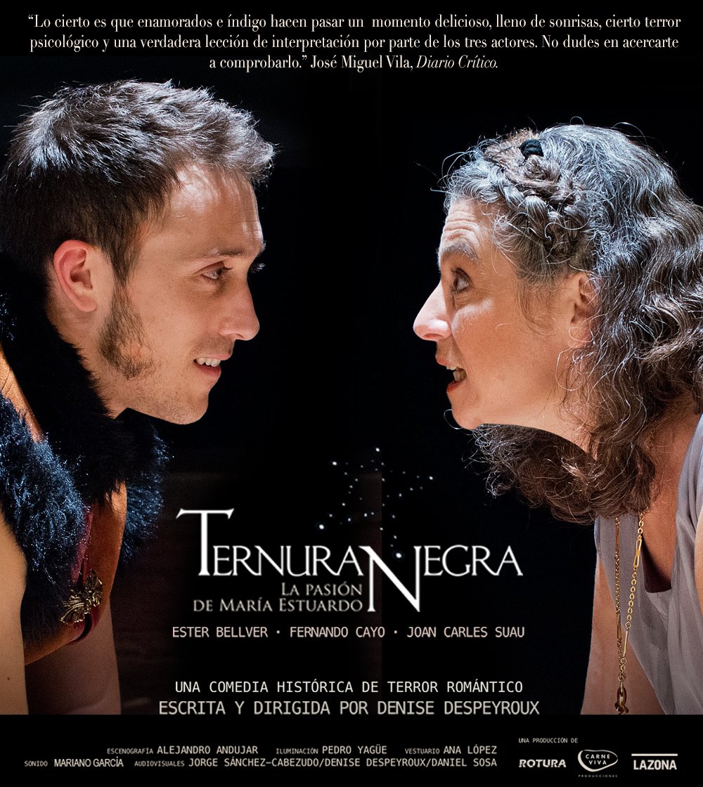 #TernuraNegra - Última semana en la @CNCMirador. De jueves a domingo con <a href="/esterbellver/">Ester Bellver</a>, <a href="/Fernando_Cayo/">Fernando Cayo</a> y <a href="/jcsuau/">Joan Carles Suau</a>.