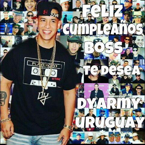 DYarmyFCuruguay's tweet photo. Feliz cumpleaños a nuestro Jefe @daddy_yankee hoy todo el Fc se reune para festejar tu nacimiento! TE AMAMOS https://t.co/AXltaAE8Wc