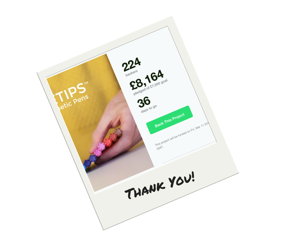 Magnetips's tweet photo. Wow! #Magnetips are fully funded on #kickstarter in 16 hours!
Thank you for your support! https://t.co/fq5al74JE5 https://t.co/fM0anTlPt9