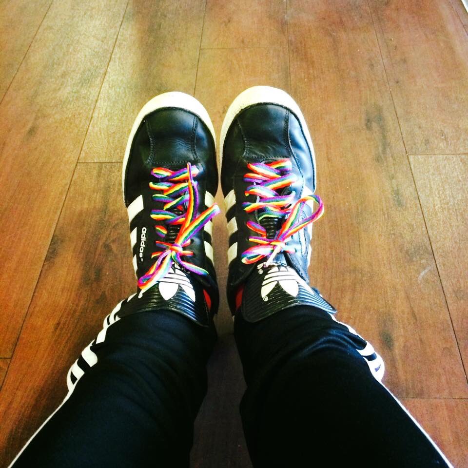 jbjcr_durham's tweet photo. Fresh kicks, come to the bar now to get your free rainbow laces #nobystanders #rainbowlaces #kickitout https://t.co/noAU7fLleu