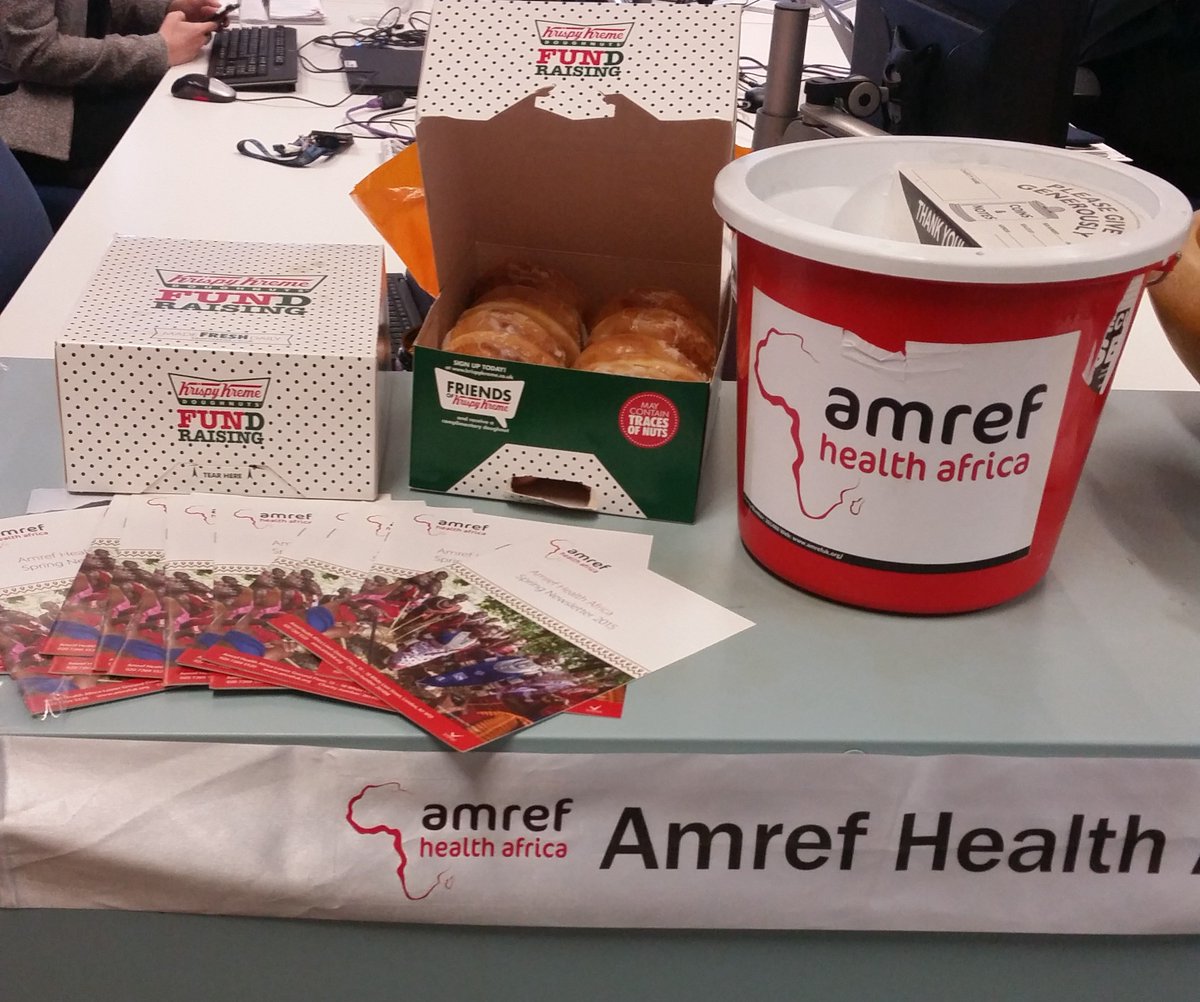 Amref_UK's tweet image. Big thanks to @JforGenerosity who are selling @krispykremeUK donuts to support our work. The up side to fundraising!
