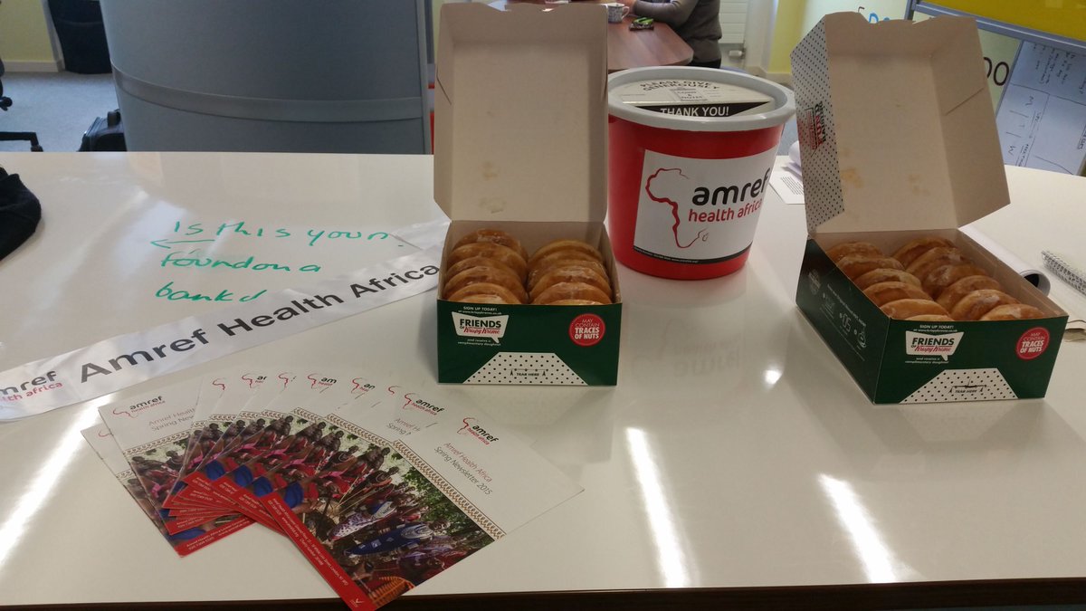 Amref_UK's tweet image. Big thanks to @JforGenerosity who are selling @krispykremeUK donuts to support our work. The up side to fundraising!