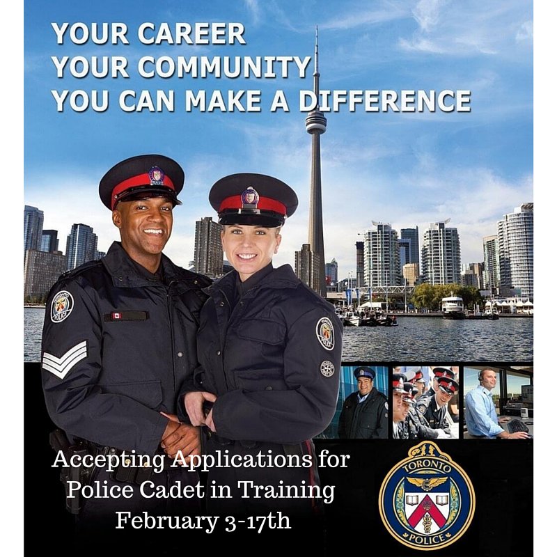 Great news! <a href="/TorontoPolice/">Toronto Police</a> is accepting applications for Police Constables for 2 wks! --> bit.ly/TPSUniform!