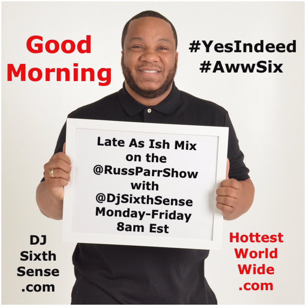 DjSixthSense's tweet photo. #lateasishmix on @russparrshow #8amest #awwsix #yesindeed https://t.co/Uh09SEcwJI