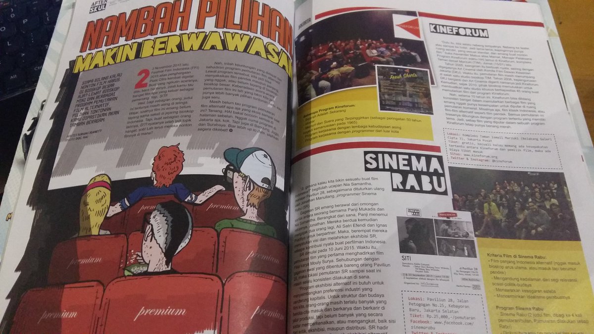 . <a href="/MajalahHAI/">Majalah HAI</a> pekan ini segmen after school membahas tentang ekshibisi alternatif di beberapa kota