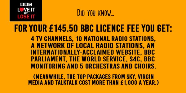 bectu's tweet photo. The @BBC offers incredible value for money. Help us save it by clicking here: https://t.co/44FQhVmsGy #LetItBeeb https://t.co/CqEMSTWGj5