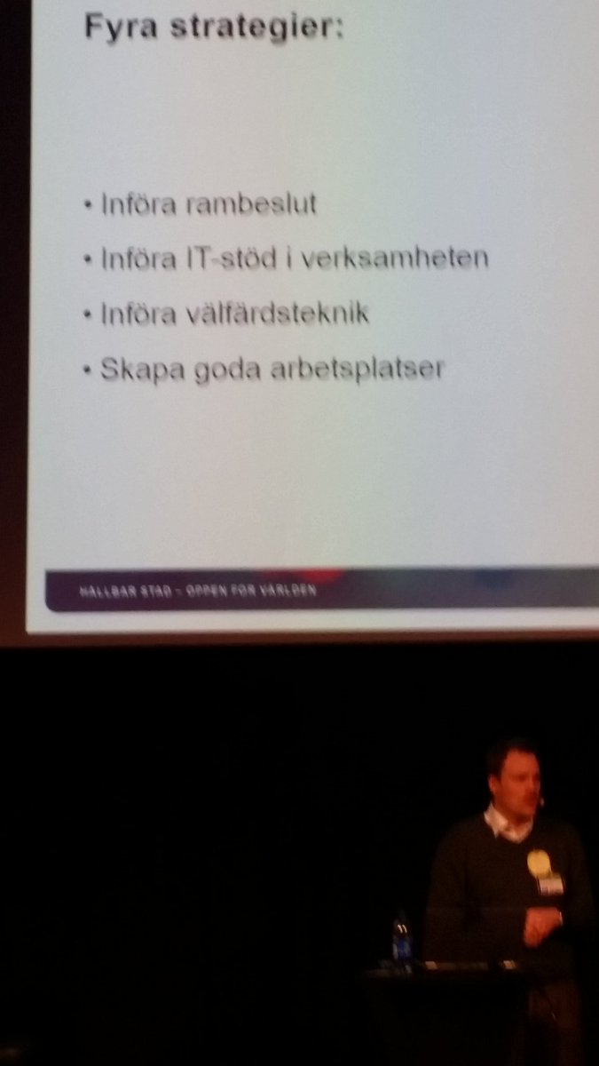AgnetaA's tweet photo. Intressant om digitalisering i Göteborgs stad och arbetet med en attraktiv hemtjänst på #mvt2016 https://t.co/qCJ4LtbYFQ