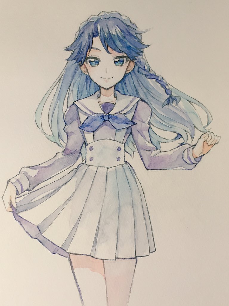 「これは間違えて生足にしてしまってたみなみさん… 」|黒城ろこのイラスト