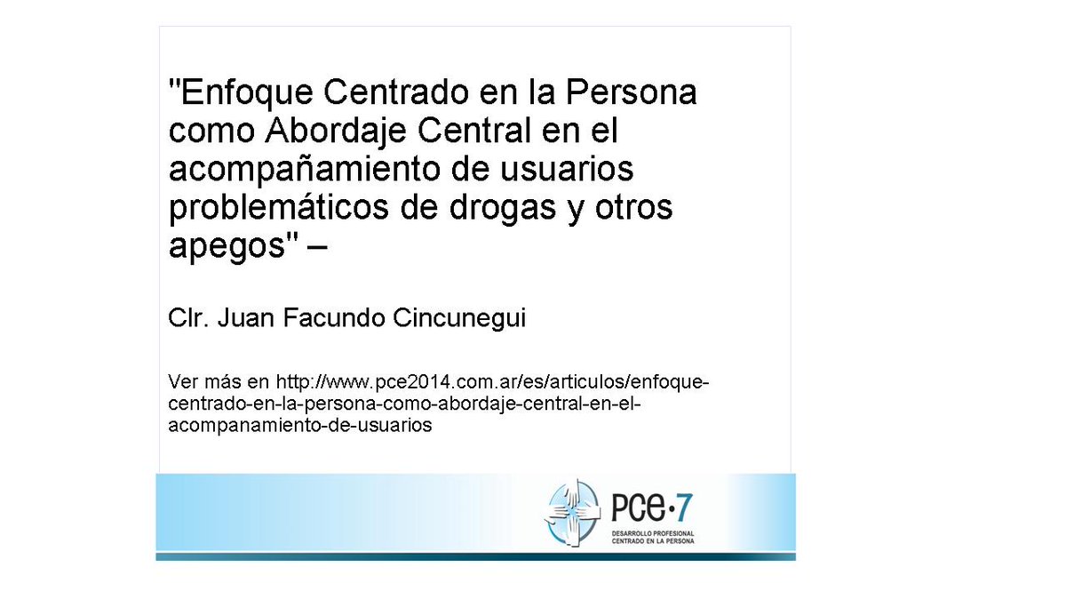 PCESiete's tweet photo. @facundocincune2 #adicciones  #counseling #psicoterapia #enfoquecentradoenlapersona

https://t.co/GorZTdeuSO https://t.co/NhMX3Cqfat