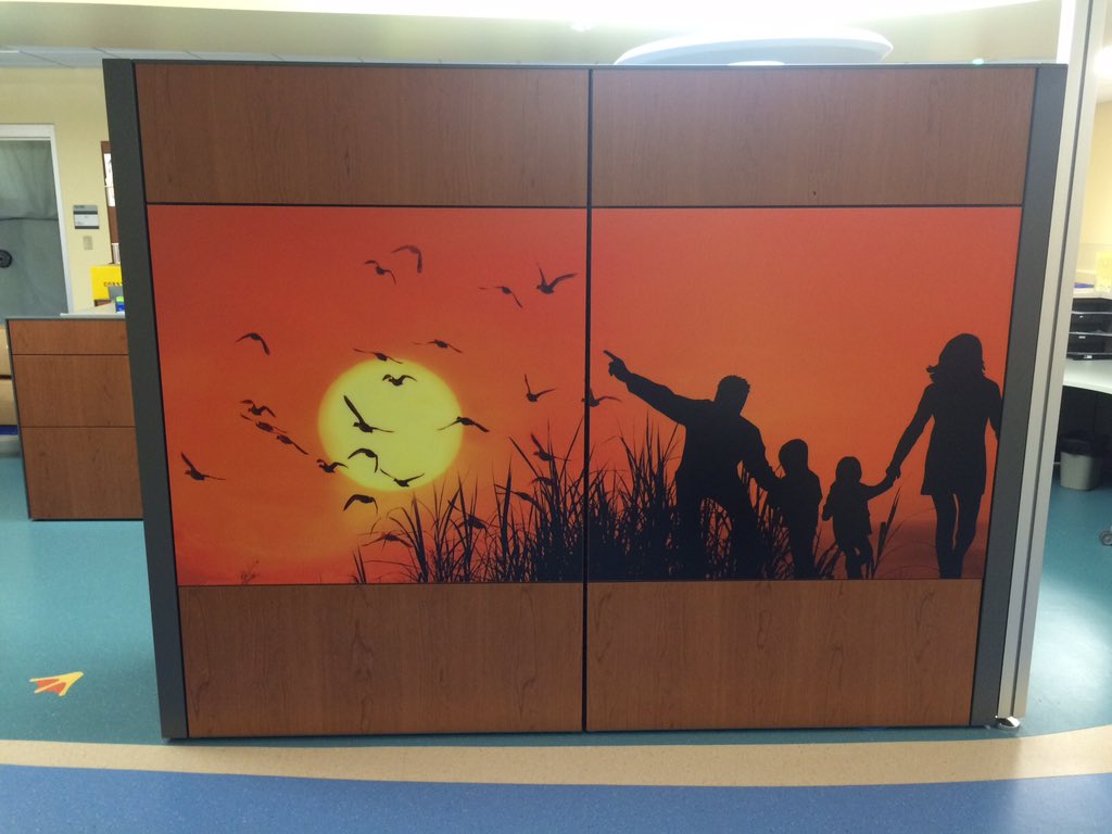 InproInstall's tweet photo. On site @uwhealth installing @InproCorp @IPC_Inpro new Aspex Digitally Printed Panels #options + #experts = #amazing https://t.co/KCabVohUqJ