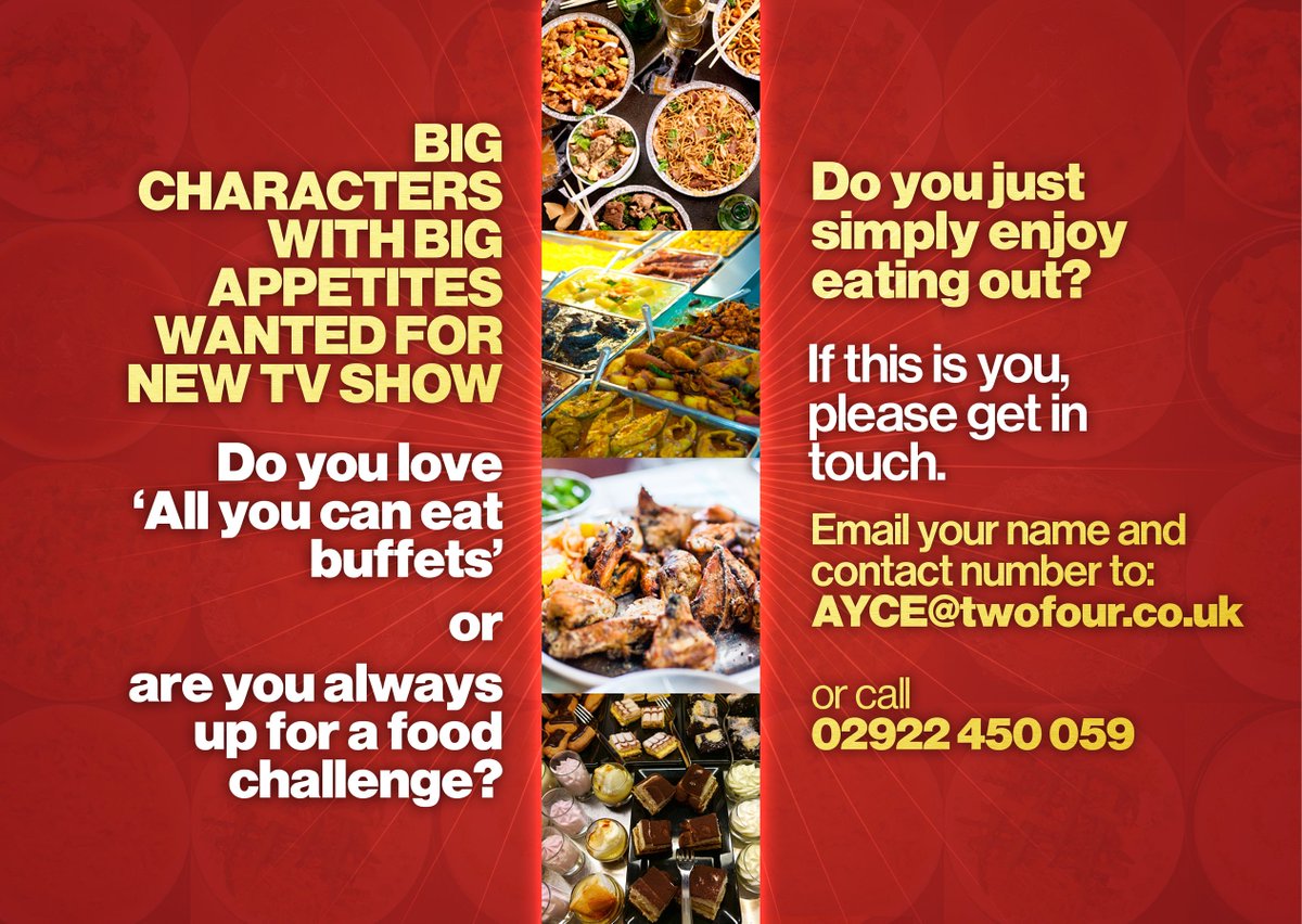 AYCE (@tv_project_eat) on Twitter photo <a href="/SreeKrishnaUK/">Sree Krishna</a> Hi, would you be so kind as to retweet? Documentary looking for food lovers! <a href="/SreeKrishnaUK/">Sree Krishna</a> Hi, would you be so kind as to retweet? Documentary looking for food lovers!