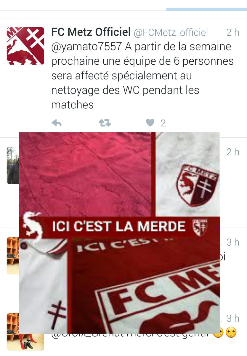 allezNancy's tweet photo. @Vinalt_ #ASNLFCM Te casse pas va.... Propose plutôt tes services pour laver les chiottes de ton club. https://t.co/kycrhMoBkl