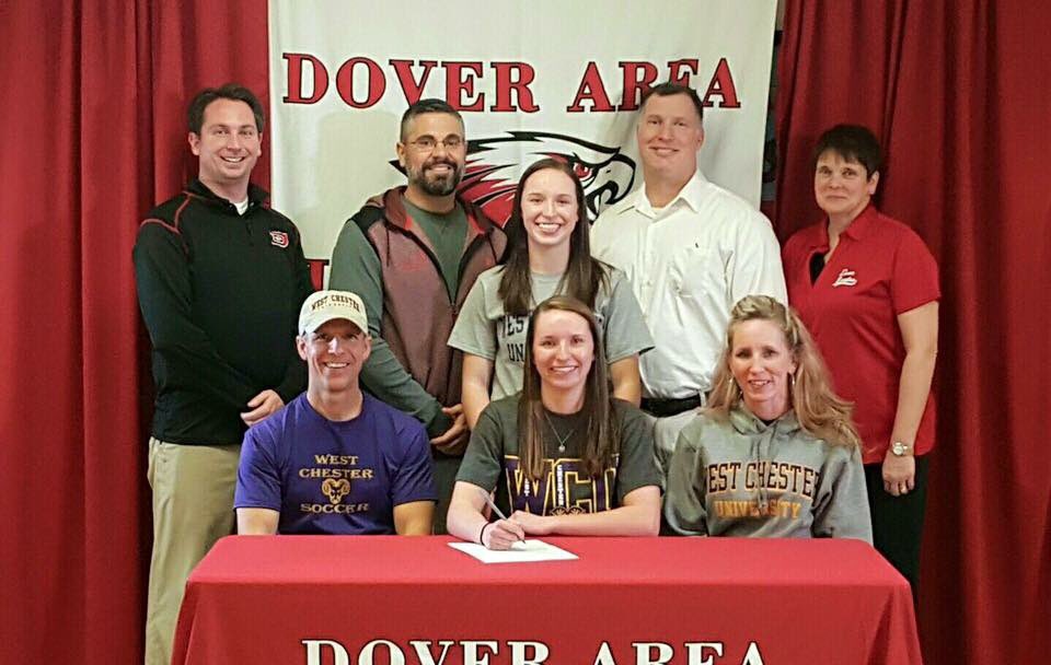 Maddy Miller signing for Girls Soccer at West Chester University!