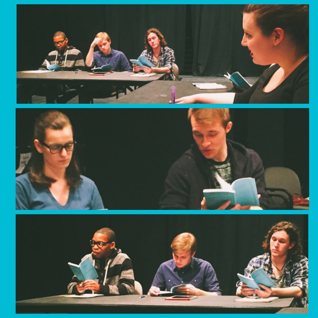 TheMasonPlayers's tweet photo. Cloud 9 first read. #GMUCloud9 #Itsnotaboutclouds https://t.co/zihYGs6kwK