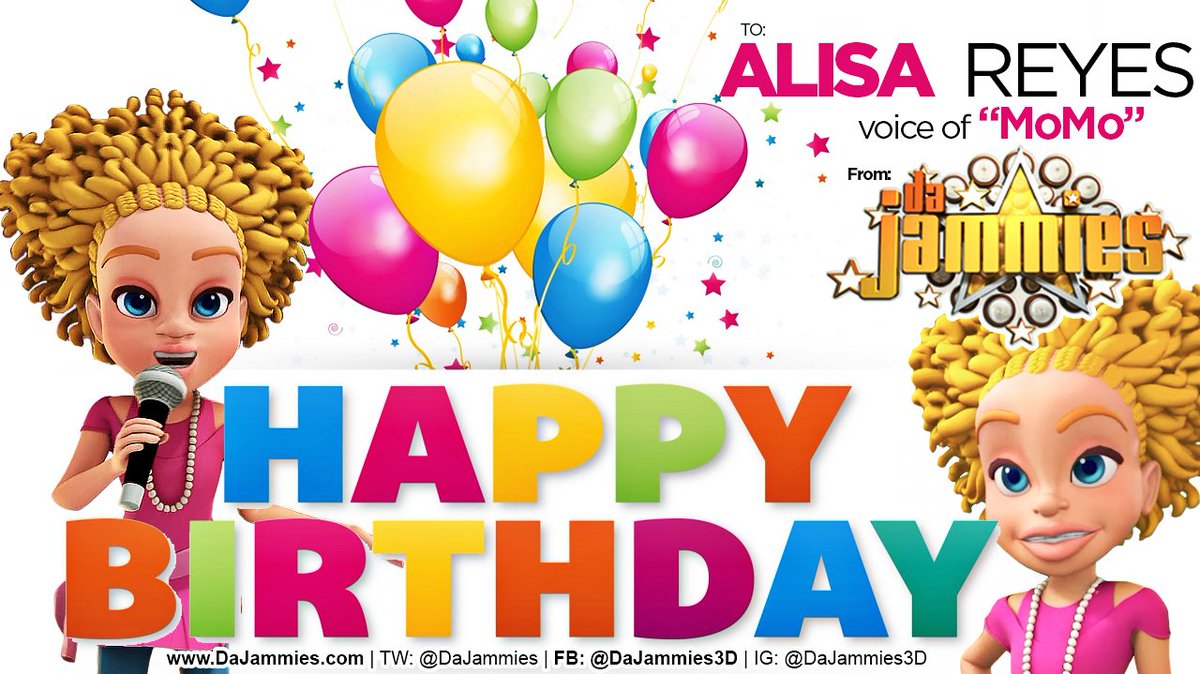 DaJammies's tweet image. a Big #HappyBirthday to @AlisaReyes aka "MoMo" on our show! #DaJammies #Animation #Series #Exclusively on @netflix
