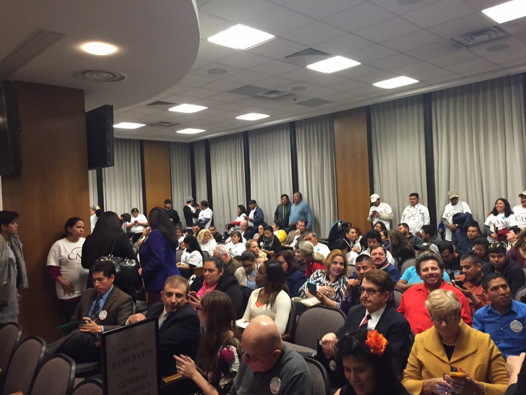 tramNVM's tweet photo. @NewVAMajority Packed room for @ssurovell #SB390 allowing driver privileges for all immigrants. #driveVAforward https://t.co/MenV3ECbNj
