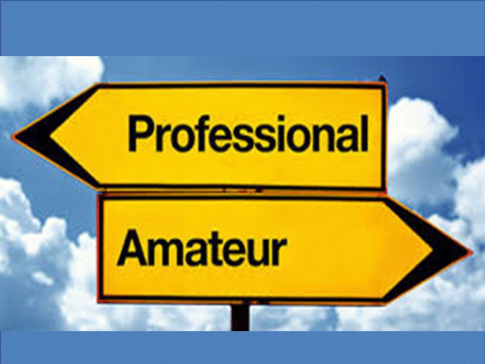 Do you know the true difference between an Amateur and a Pro? Visit goo.gl/iPNTaw to get the answer.