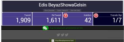 Verilen destekler için çok teşekkürler. Herkesin güzel yüreğine sağlık. Tt olamadık ama hayırlısı olsun :)♡♥