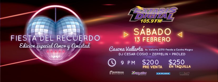 RadioramaGDL's tweet photo. Ya están listos para la #FiestaDelRecuerdo #ÉxtasisDigital.
Venta de boletos en Super la Playa y @RadioramaGDL . https://t.co/9uUgxpIALf