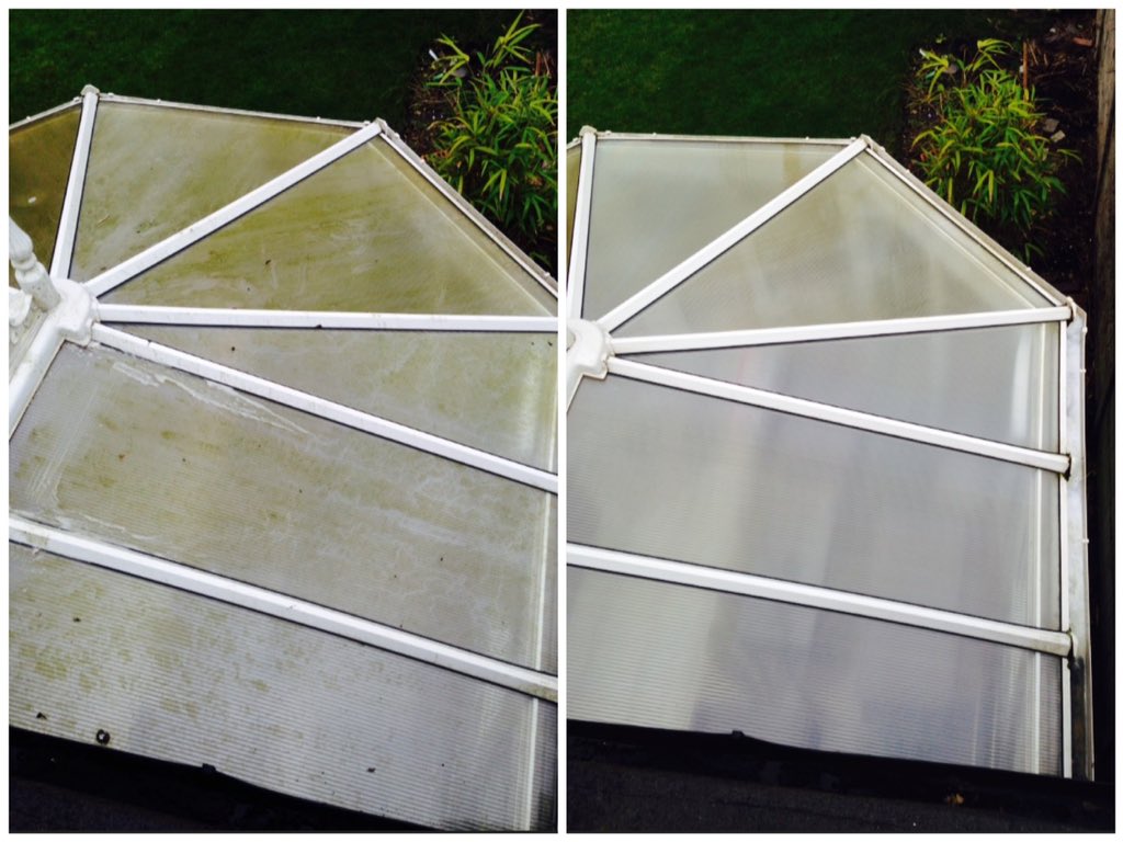 WindowCleaner4U's tweet image. Conservatory roof cleaned before &amp;amp; after picture 
Contact Us For your FREE Quotation
07983 719626
